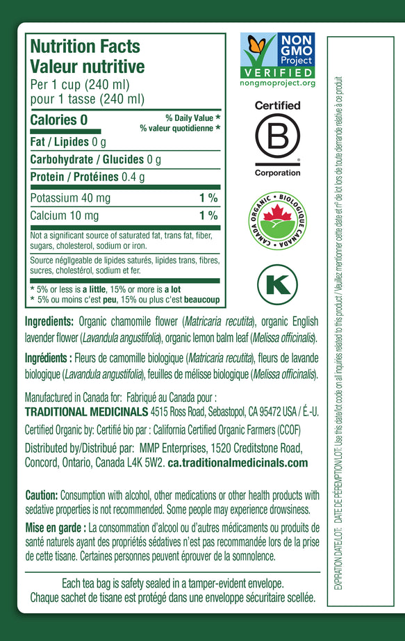 Tisane biologique à la camomille et à la lavande View 2