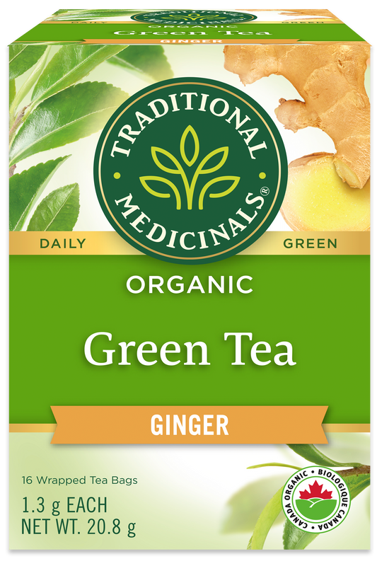 Thé vert biologique au gingembre