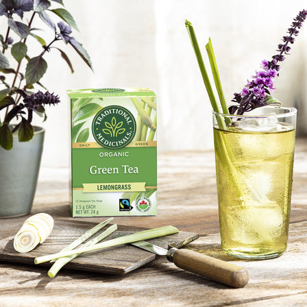 Thé vert biologique à la citronnelle