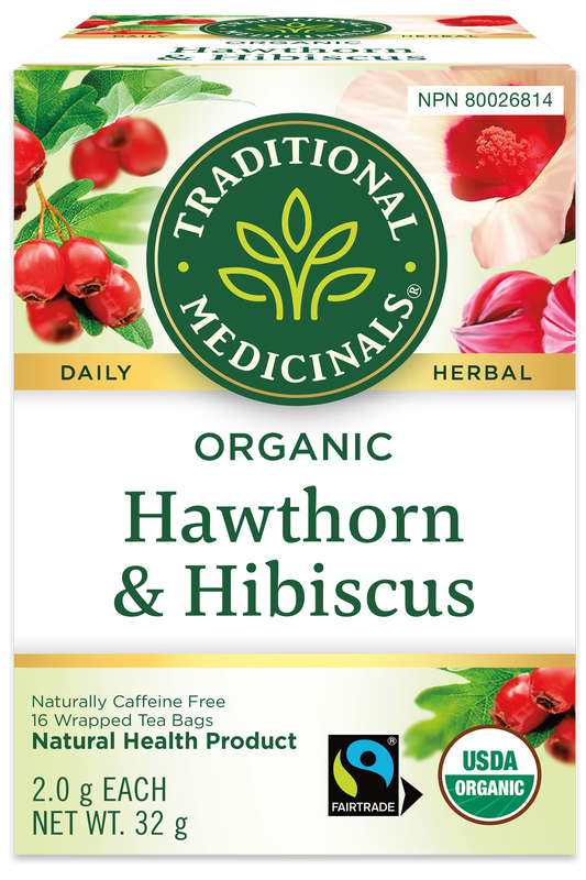 Tisane biologique à l’aubépine et à l’hibiscus
