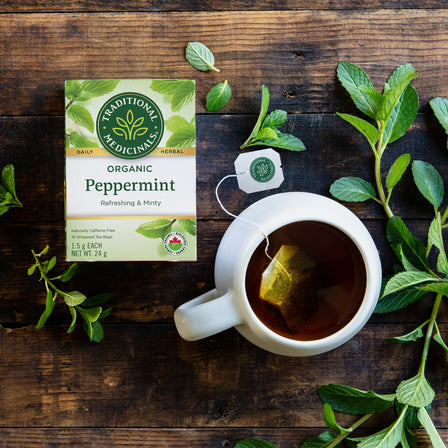 Tisane biologique à la menthe poivrée