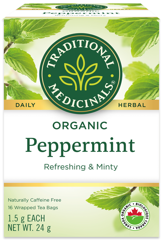 Tisane biologique à la menthe poivrée