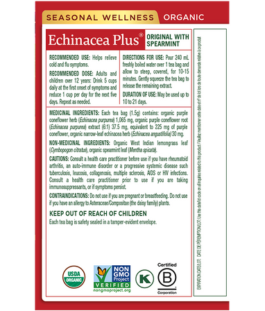 Tisane biologique Echinacea Plus®