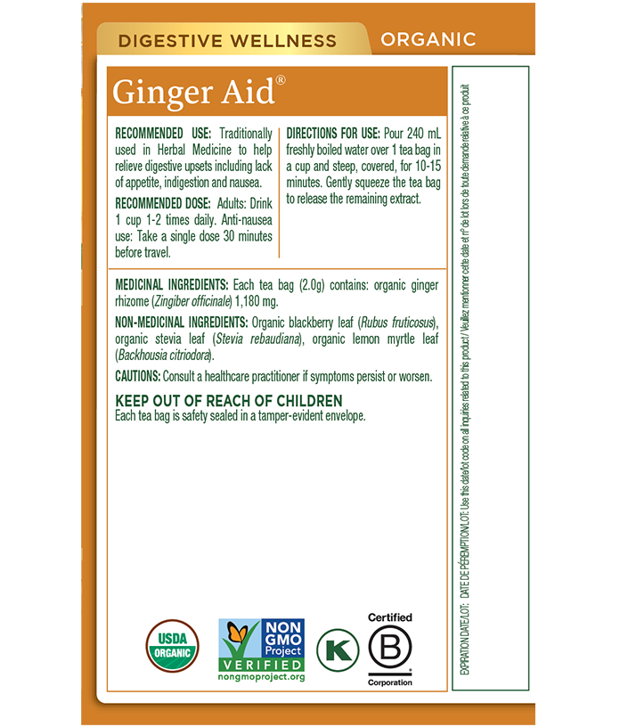 Tisane biologique Ginger Aid® View 2