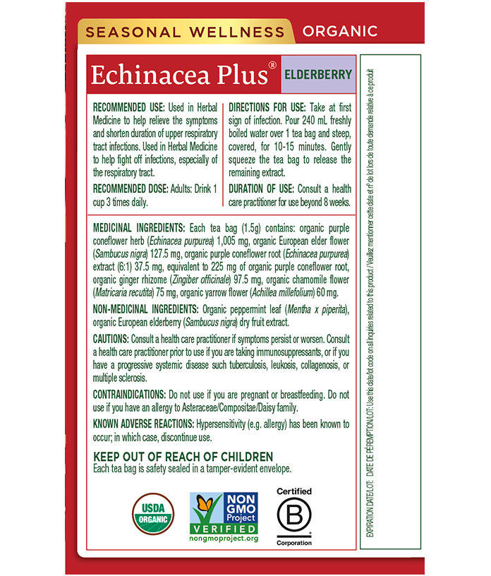 Tisane biologique Echinacea Plus® aux baies de sureau View 2