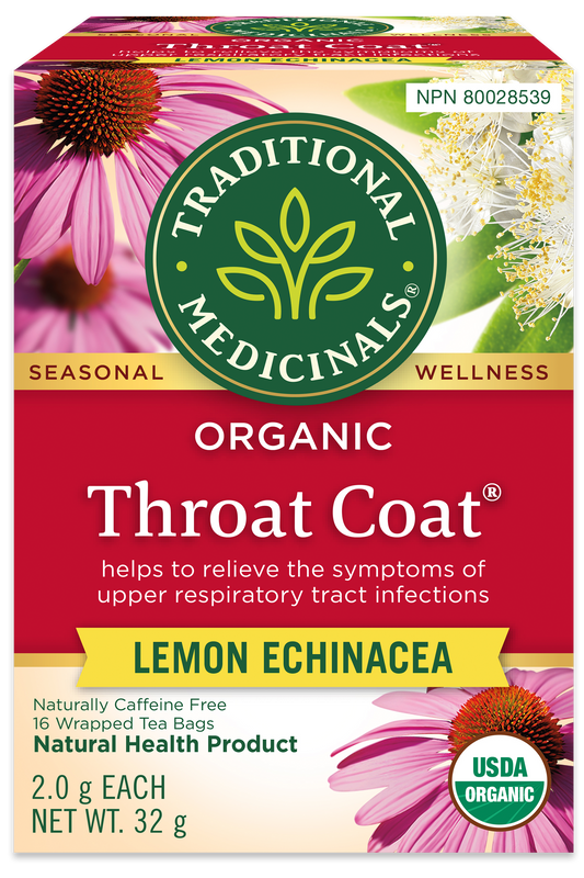 Tisane biologique Throat Coat® à l’échinacée et au citron