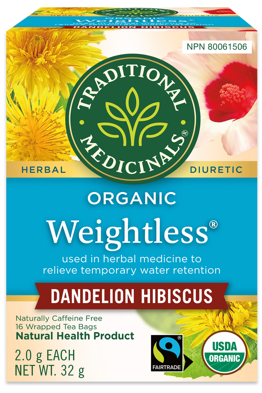 Tisane biologique Weightless® au pissenlit et à l’hibiscus